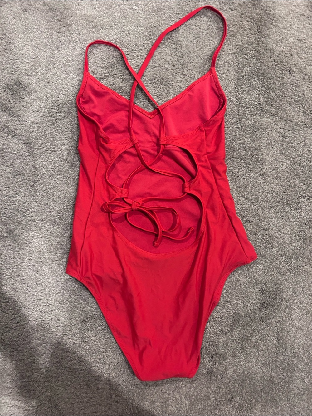 aerie Red One-Piece Swimsuit - Picture 2 of 3